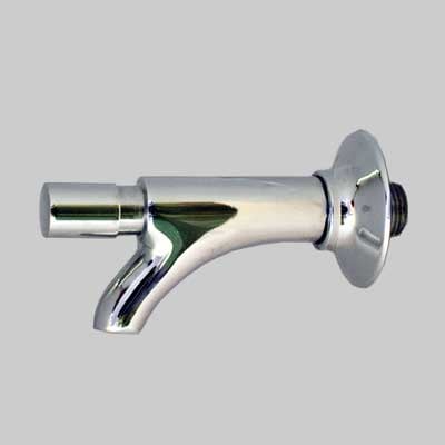 RUBINETTO A PULSANTE SEMPLICE OTTONE CROMATO