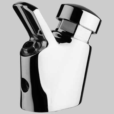 RUBINETTO A PULSANTE CON GETTO PARABOLICO