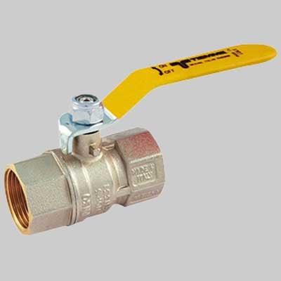 VALVOLA SFERA GAS F/F LEVA ACCIAIO