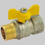 VALVOLA SFERA GAS M/F FARFALLA ALLUMINIO