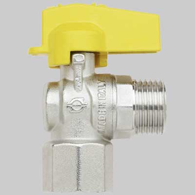 RUBINETTO A SQUADRO GAS F/M