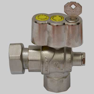 VALVOLA A SFERA GAS SQUADRA POST CONTATORE