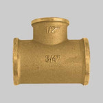 RACCORDO A TEE RIDOTTO AL CENTRO OTTONE GIALLO