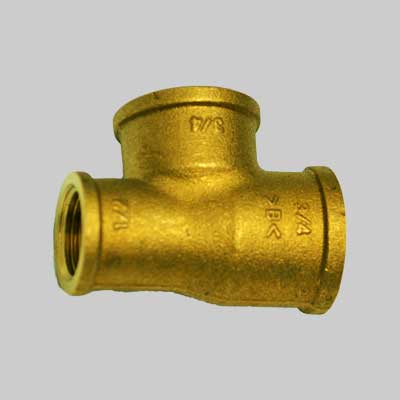 RACCORDO A TEE RIDOTTO LATERALE OTTONE GIALLO