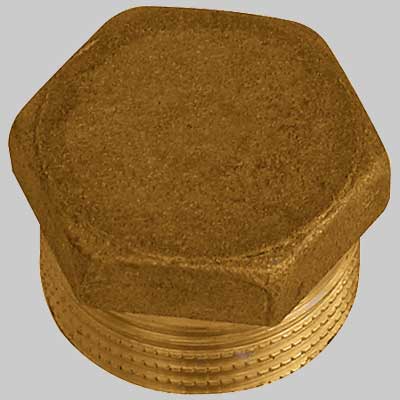 TAPPO MASCHIO ESAGONALE OTTONE GIALLO