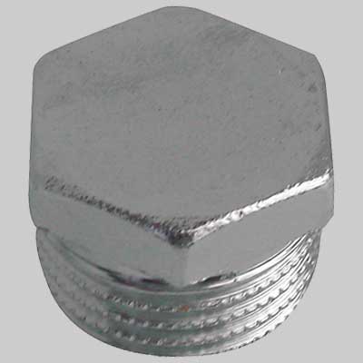 TAPPO MASCHIO ESAGONALE OTTONE CROMATO