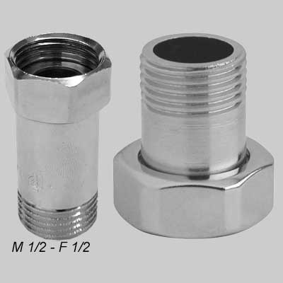 CODOLO OTTONE CROMATO DADO GIREVOLE