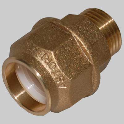 RACCORDO DIRITTO MASCHIO ANELLO RESINA