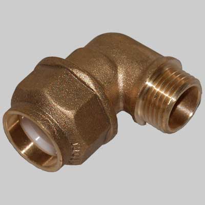 RACCORDO A GOMITO MASCHIO ANELLO RESINA