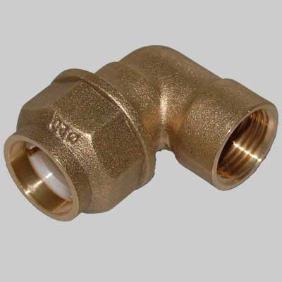 RACCORDO A GOMITO FEMMINA ANELLO RESINA