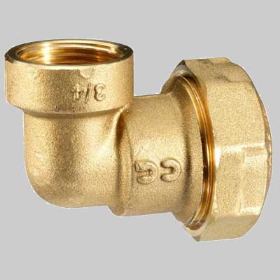 RACCORDO GOMITO FEMMINA PE ANELLO RESINA