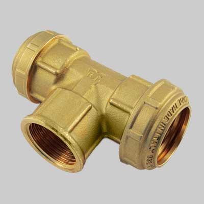 RACCORDO A TEE FEMMINA PN 25 COBRARING