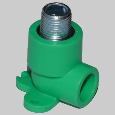 GOMITO FILETTATO CON STAFFA MASCHIO