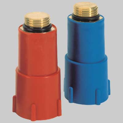 TAPPO PROVA IMPIANTI CON FILETTO IN OTTONE