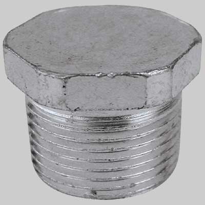 TAPPO MASCHIO ESAGONALE ACCIAIO