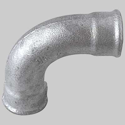 CURVA A 90° FEMMINA/FEMMINA ZINCATA