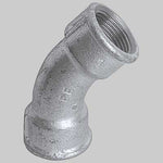 CURVA A 45° FEMMINA/FEMMINA ZINCATA