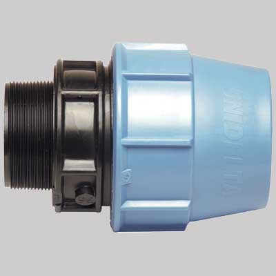 RACCORDO DIRITTO MASCHIO PLASTICA