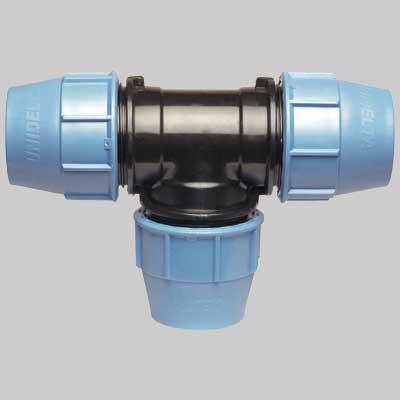 RACCORDO A TEE DOPPIO PLASTICA