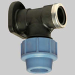 RACCORDO MURALE A GOMITO PLASTICA