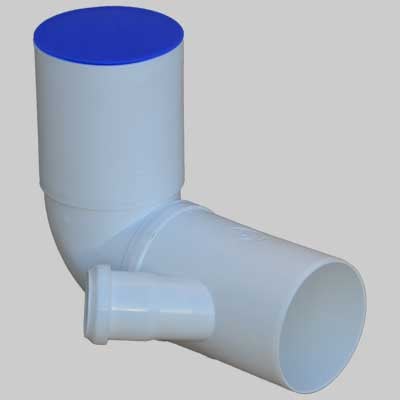 CURVA WC PROLUNGATA BIANCA ATTACCO BICCHIERE SX O DX ORIENTABILE