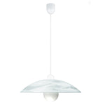 SOSPENSIONE ALABASTRO BIANCA 1XE27 48X120CM