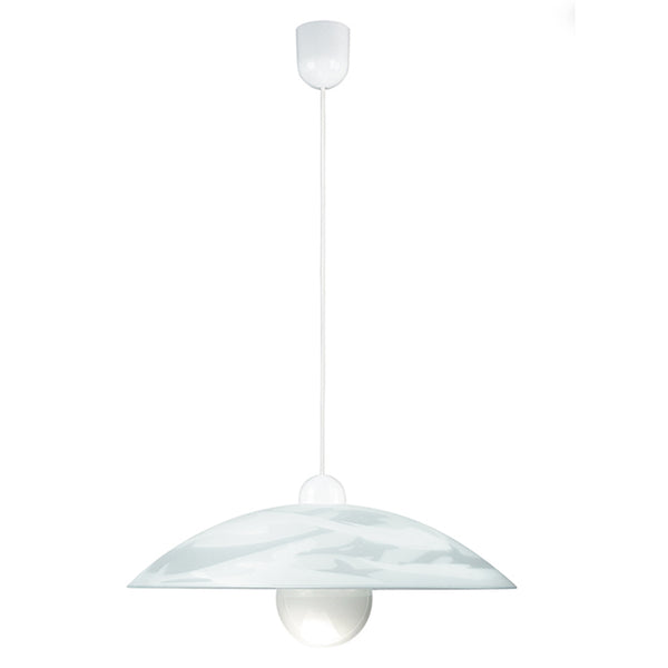 SOSPENSIONE ALABASTRO BIANCA 1XE27 48X120CM