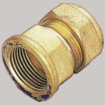 RACCORDO DRITTO FEMINA CON OGIVA OTTONE