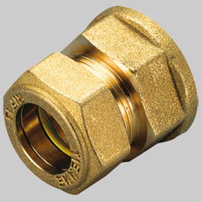 RACCORDO DIRITTO FEMMINA CON O-RING GIALLO