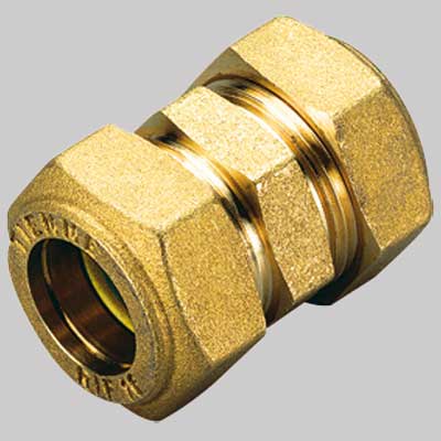 RACCORDO DIRITTO DOPPIO O-RING GIALLO