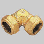 RACCORDO CURVO DOPPIO CON OGIVA OTTONE