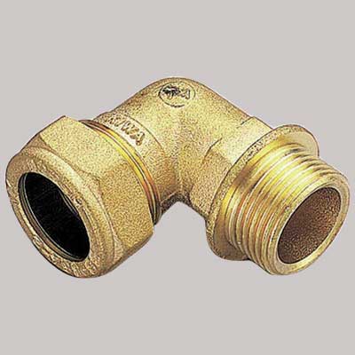 RACCORDO CURVO MASCHIO CON OGIVA OTTONE