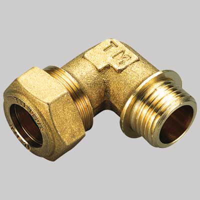 RACCORDO CURVO MASCHIO CON O-RING GIALLO