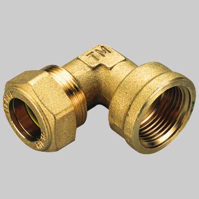 RACCORDO CURVO FEMMINA CON O-RING GIALLO