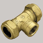 RACCORDO A TEE FEMMINA CON OGIVA OTTONE