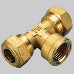 RACCORDO A TEE FEMMINA CON O-RING GIALLO