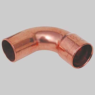 CURVA RAME 90° A SALDARE MASCHIO/FEMMINA