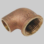 GOMITO BRONZO FILETTATO FEMMINA A SALDARE FEMMINA