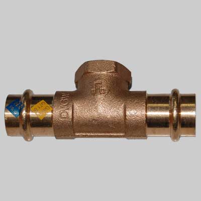 RACCORDO BRONZO TEE FEMMINA A PRESSARE