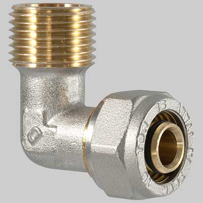 Raccordo a compressione curvo Maschio