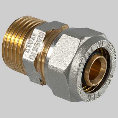 Raccordo a compressione diritto Maschio