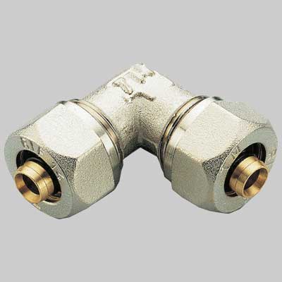 RACCORDO A COMPRESSIONE CURVO DOPPIO TIEMME