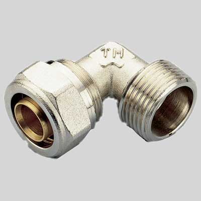 RACCORDO A COMPRESSIONE CURVO MASCHIO TIEMME