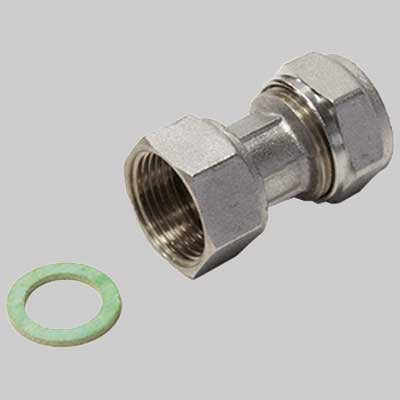 RACCORDO A COMPRESSIONE DIRITTO CON GIRELLO