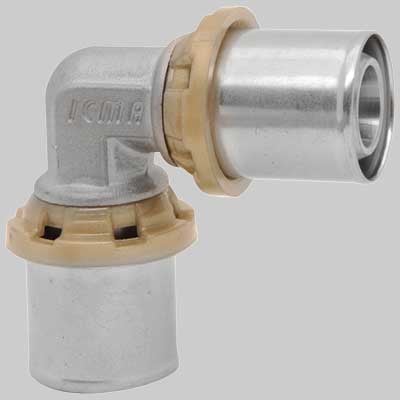 RACCORDO CURVO DOPPIO A PRESSARE