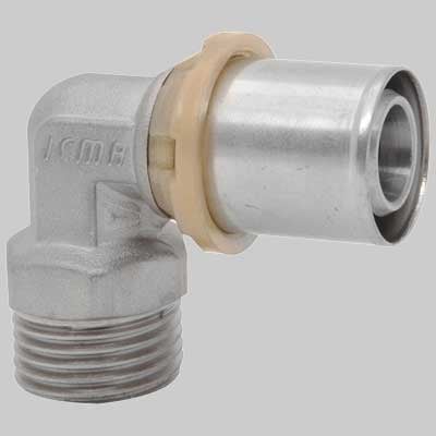 RACCORDO CURVO MASCHIO A PRESSARE