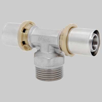 RACCORDO A TEE MASCHIO A PRESSARE