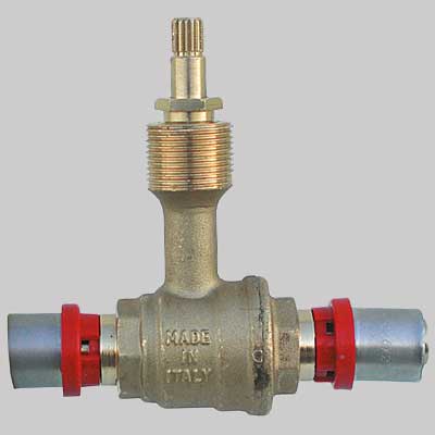 VALVOLA A SFERA DA INCASSO A PRESSARE TIEMME