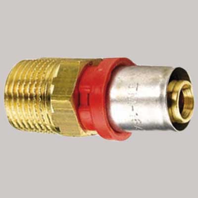 RACCORDO DIRITTO MASCHIO A PRESSARE TIEMME