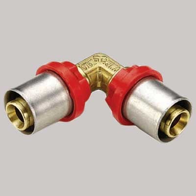 RACCORDO CURVO DOPPIO A PRESSARE TIEMME 09656